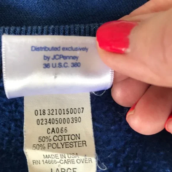 Vintage 90's USA Olympics Short Sleeve Sweatshirt Large Crewneck Logo JC Penney - Picture 12 of 12